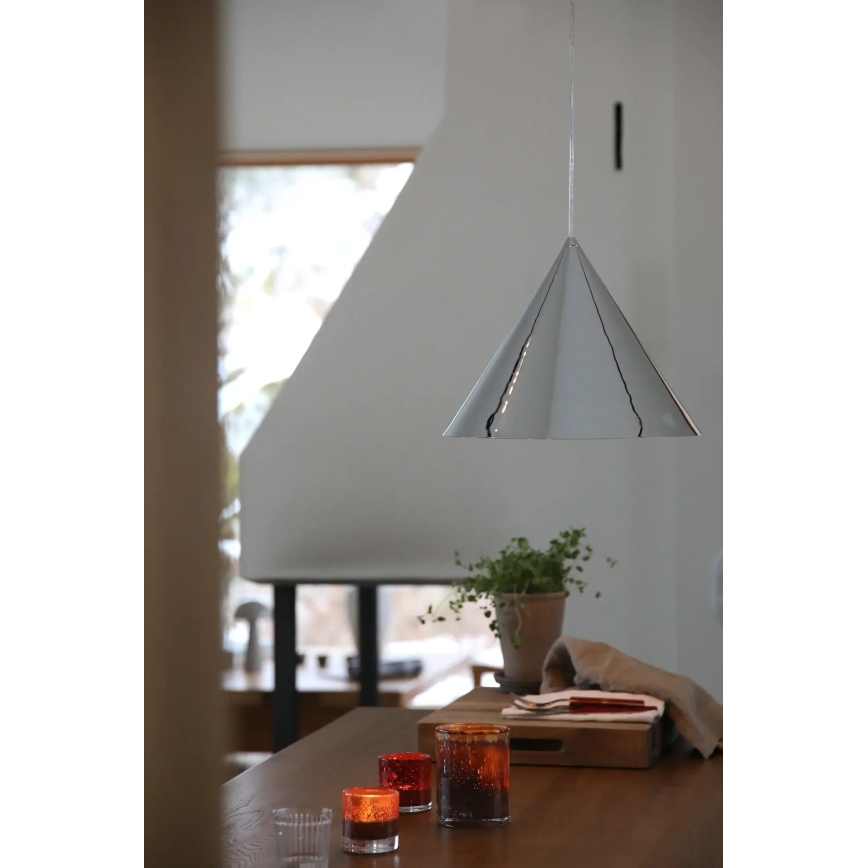 Markslöjd 109163 - Hanglamp aan kabel TIP 1xE27/60W/230V Ø 37,5 cm glanzend chroom