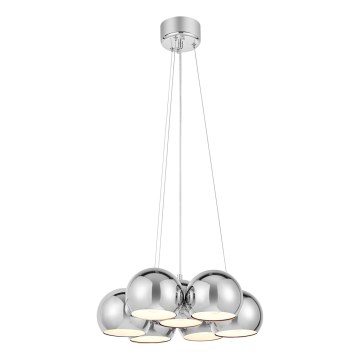 Markslöjd 109167 - Kroonluchter met kabel CUPOLO 7xE14/40W/230V, diameter 45 cm, glanzend chroom