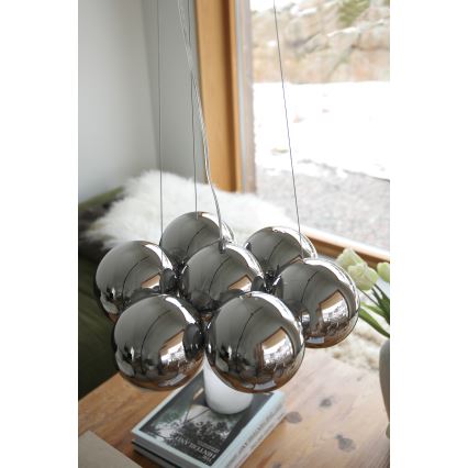Markslöjd 109167 - Kroonluchter met kabel CUPOLO 7xE14/40W/230V, diameter 45 cm, glanzend chroom