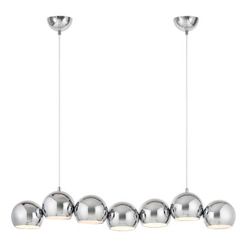 Markslöjd 109168 - CUPOLO hanglamp met kabel, 7xE14/40W/230V, glanzend chroom
