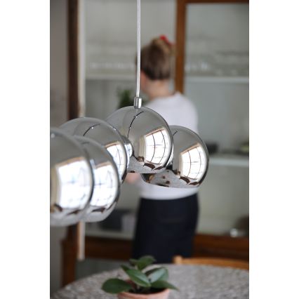 Markslöjd 109168 - CUPOLO hanglamp met kabel, 7xE14/40W/230V, glanzend chroom
