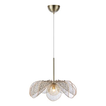 Markslöjd 109169 - STYRKA hanglamp aan kabel, 1xE27/40W/230V, Ø 63 cm, beige