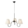 Markslöjd 109172 - Hanglamp aan kabel VEYA 3xE14/40W/230V linnen/zwart