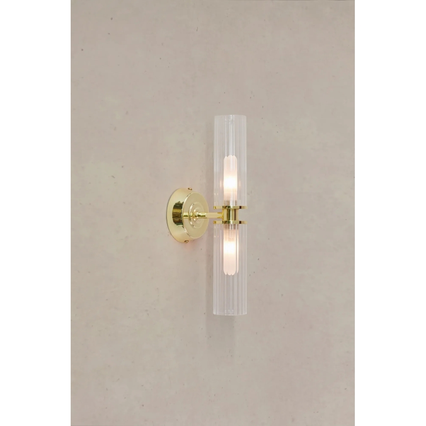 Markslöjd 109236 - Badkamerwandlamp RIMINI 2xG9/20W/230V IP44 messing
