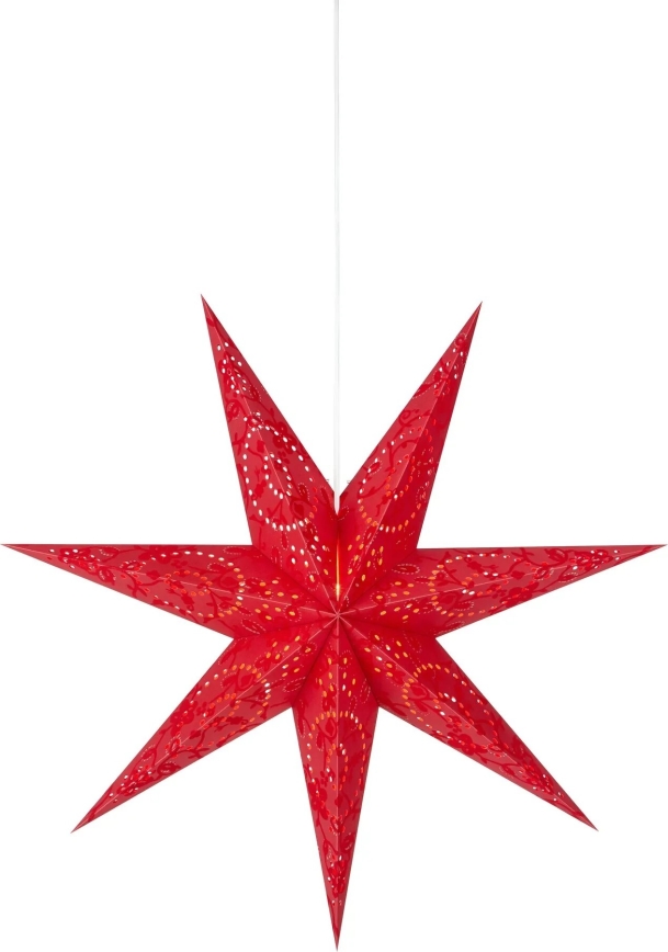 Markslöjd 700120 - Kerstdecoratie ARATORP 1xE14/25W/230V Ø 75 cm rood