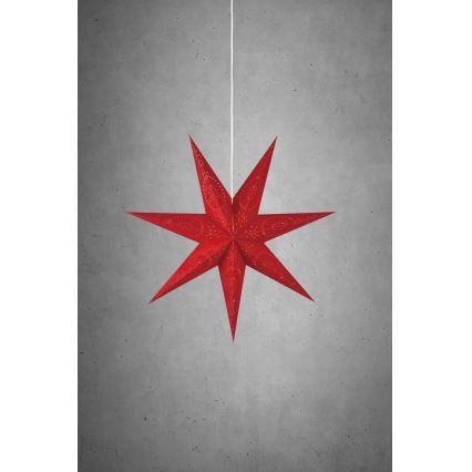 Markslöjd 700120 - Kerstdecoratie ARATORP 1xE14/25W/230V Ø 75 cm rood