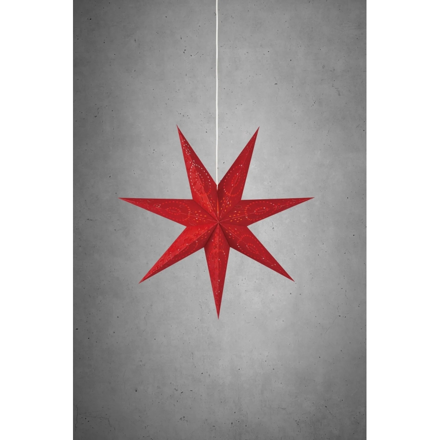 Markslöjd 700120 - Kerstdecoratie ARATORP 1xE14/25W/230V Ø 75 cm rood