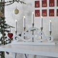 Markslöjd 700640 - Kerst Kandelaar SVANEHOLM 5xE10/3W/230V wit