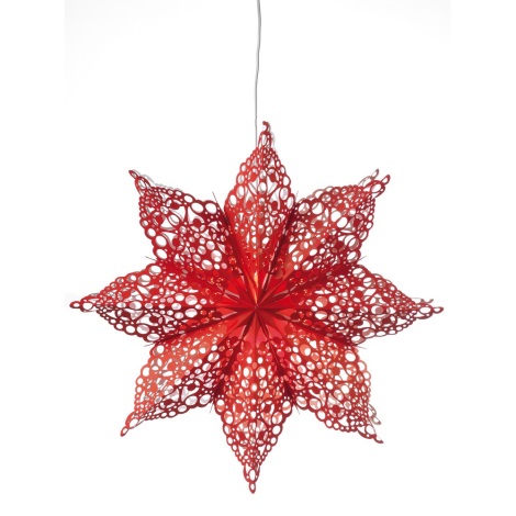 Markslöjd 702561 - Kerstdecoratie HALL 1xE14/25W/230V rood 70 cm