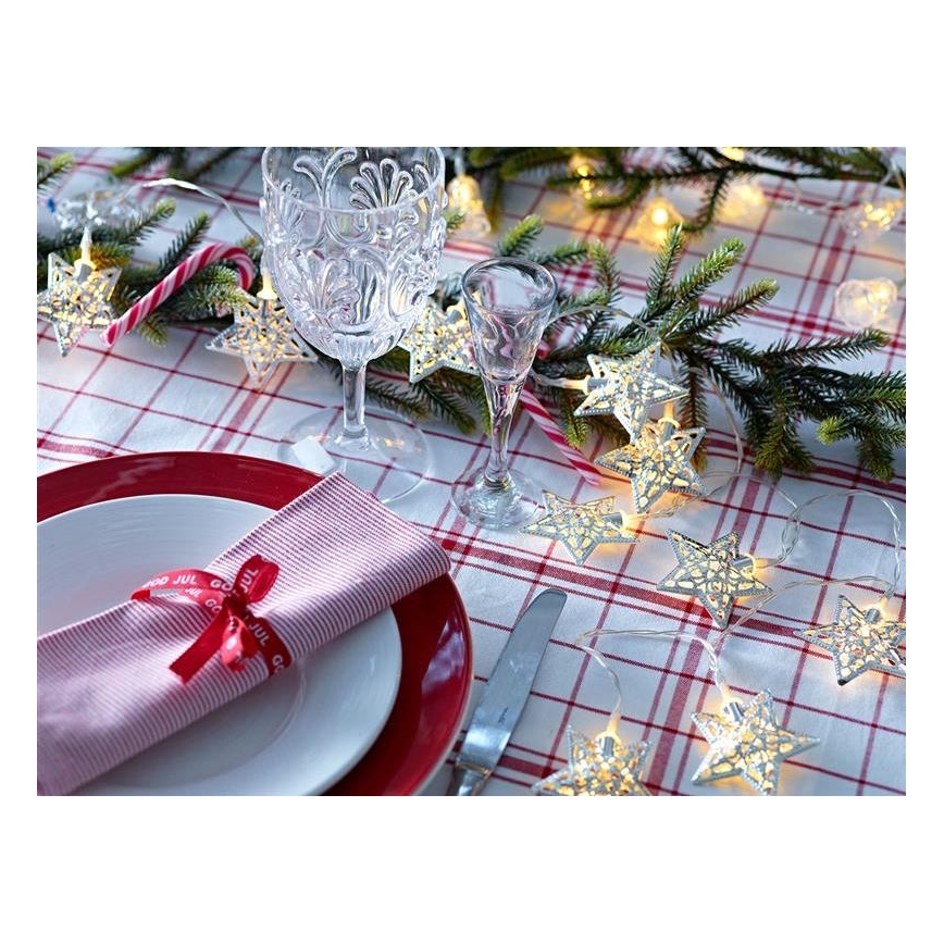 Markslöjd 703173 - LED Kerst lichtsnoer LILLAN LED/3xAA 2,1m warm wit
