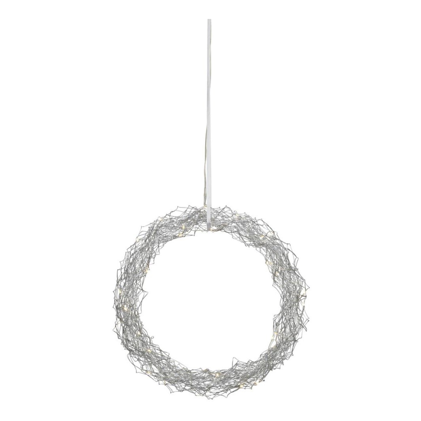 Markslöjd 703442 - LED Kerstdecoratie JULLE 30xLED/0,03W/3xAA zilver