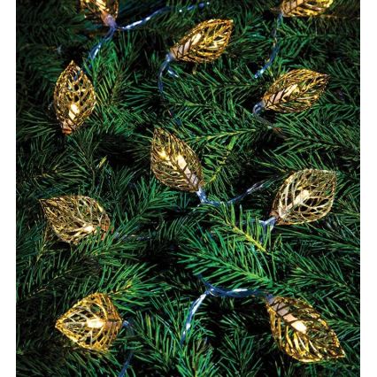 Markslöjd 703859 - Decoratieve LED ketting LEAF LED/3xAA 1,85m warm wit