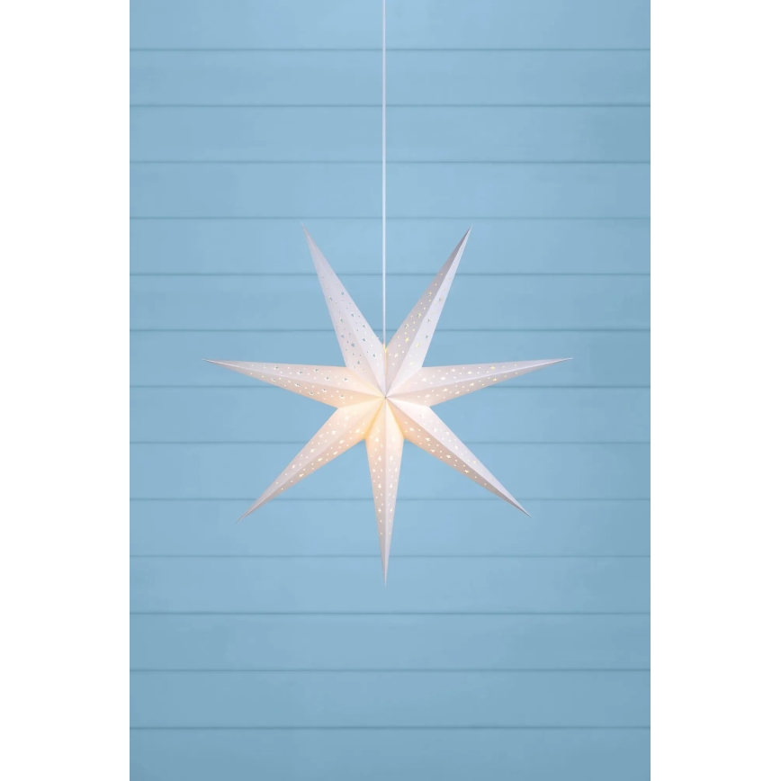 Markslöjd 703876 - Kerstdecoratie SOLVALLA 1xE14/25W/230V Ø 75 cm wit