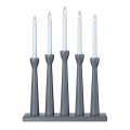 Markslöjd 704197 - Kerstkandelaar MASESKÄR 5xE10/3W/230V grijs