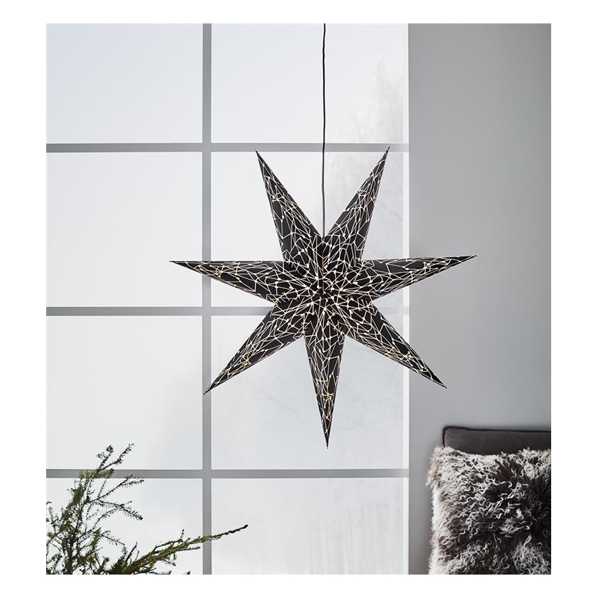 Markslöjd 704877 - Kerstdecoratie KARLA 1xE14/25W/230V zwart 75 cm