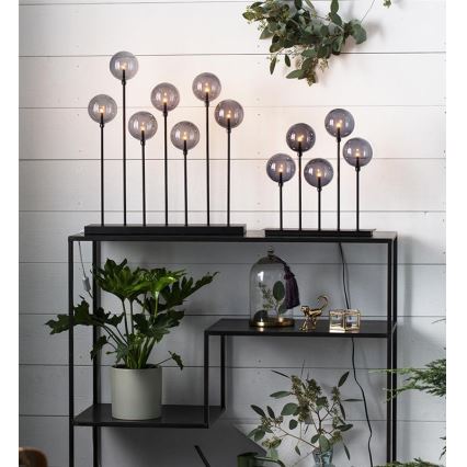 Markslöjd 705192 - Kerst kandelaar MÄSTER 7xE5/0,8W/230/12V zwart