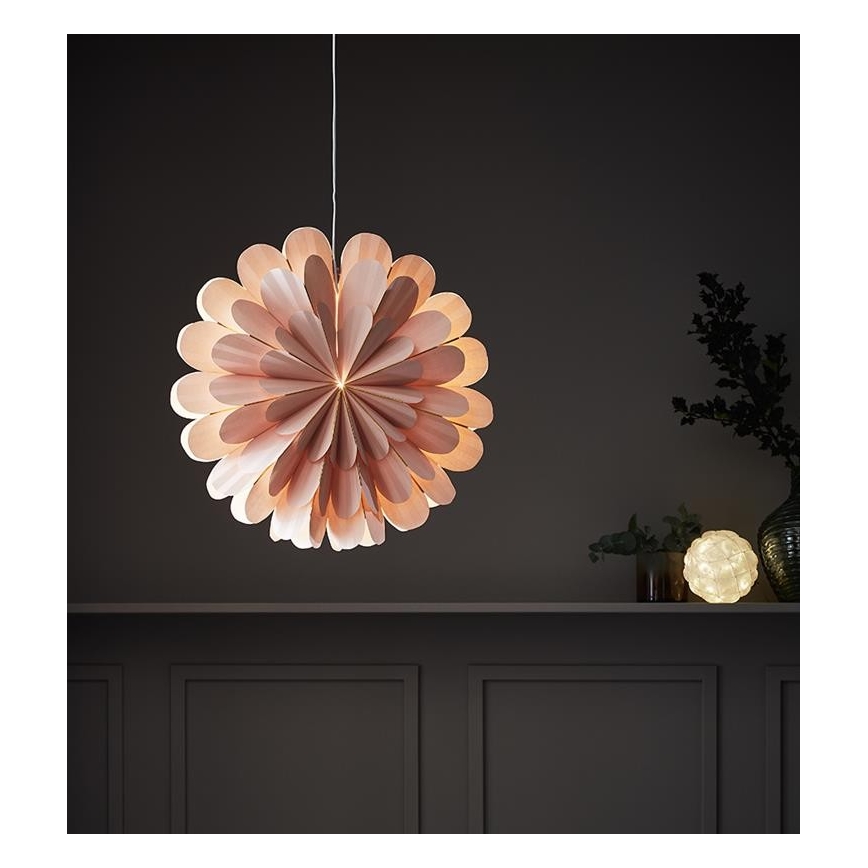 Markslöjd 705307 - Kerstdecoratie MARIGOLD 1xE14/25W/230V 60 cm roze