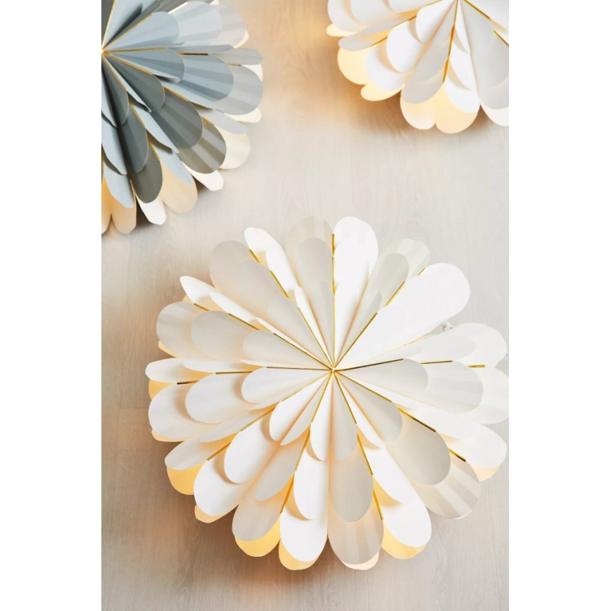 Markslöjd 705309 - Kerst Decoratie MARIGOLD 1xE14/25W/230V d. 60 cm wit