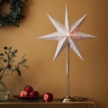 Markslöjd 705310 - Kerstversiering BAROQUE 1xE14/25W/230V 65 cm wit/mat chroom