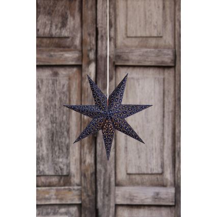 Markslöjd 705317 - Kerstdecoratie BAROQUE 1xE14/25W/230V Ø 75 cm blauw