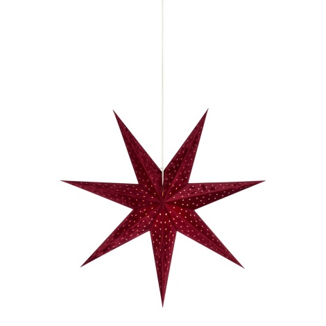 Markslöjd 705486 - Kerstdecoratie VELOURS 1xE14/6W/230V 75 cm rood