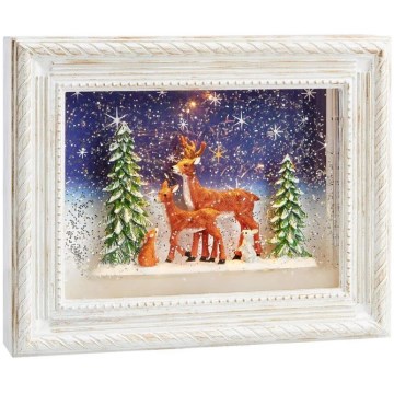 Markslöjd 705554 - LED Kerstversiering REINHARD LED/0,06W/4xAA/warm wit wit/patina