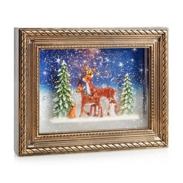 Markslöjd 705555 - LED Kerstversiering REINHARD LED/0,06W/4xAA/warm wit brons