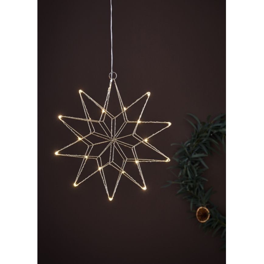 Markslöjd 705750 - LED Kerstversiering GLEAM LED/0,6W/3xAA zilver