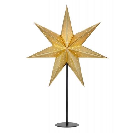 Markslöjd 705795 - Kerst Decoratie GLITTER 1xE14/25W/230V 65 cm zwart/goud