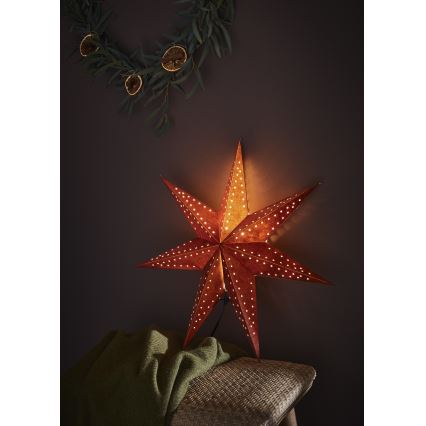 Markslöjd 705807 - Kerstdecoratie EMBLA 1xE14/6W/230V Ø 45 cm bruin