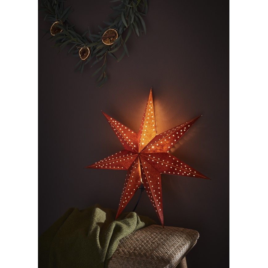 Markslöjd 705807 - Kerstdecoratie EMBLA 1xE14/6W/230V Ø 45 cm bruin