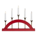 Markslöjd 705833 - Kerst Kandelaar met Kaars Lampen BRIDGE 5xE10/3W/230V rood