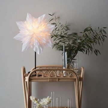 Markslöjd 705838 - Kerstversiering NEELA 1xE14/25W/230V 43 cm wit/zwart