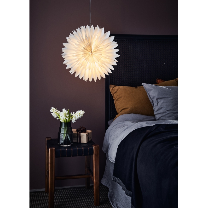 Markslöjd 705843 - Kerstversiering SOLINA 1xE14/25W/230V diameter 45 cm wit