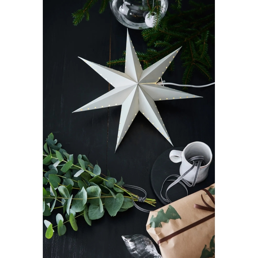 Markslöjd 705929 - Kerstdecoratie LIVELY 1xE14/6W/230V Ø 45 cm grijs