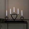 Markslöjd 705938 - Kerstkandelaar MELISSA 5xE10/3W/230V zwart/messing