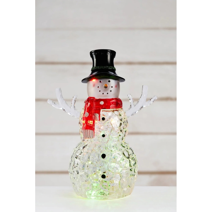 Markslöjd 706044 - LED kerstdecoratie FRANS LED/0,06W/3xAAA sneeuwman