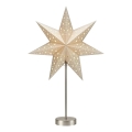 Markslöjd 706053 - LED kerstdecoratie MATHILDA LED/0,2W/3xAA 68 cm beige/mat chroom