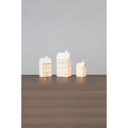 Markslöjd 706349 - Set van 3 dimbare oplaadbare kerstdecoraties ETON LED/0,1W/3,7V 150 mAh + afstandsbediening