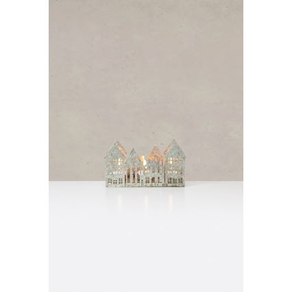 Markslöjd 706365 - LED Kerstkandelaar YORK 3xLED/0,1W/1xCR2032 grijs