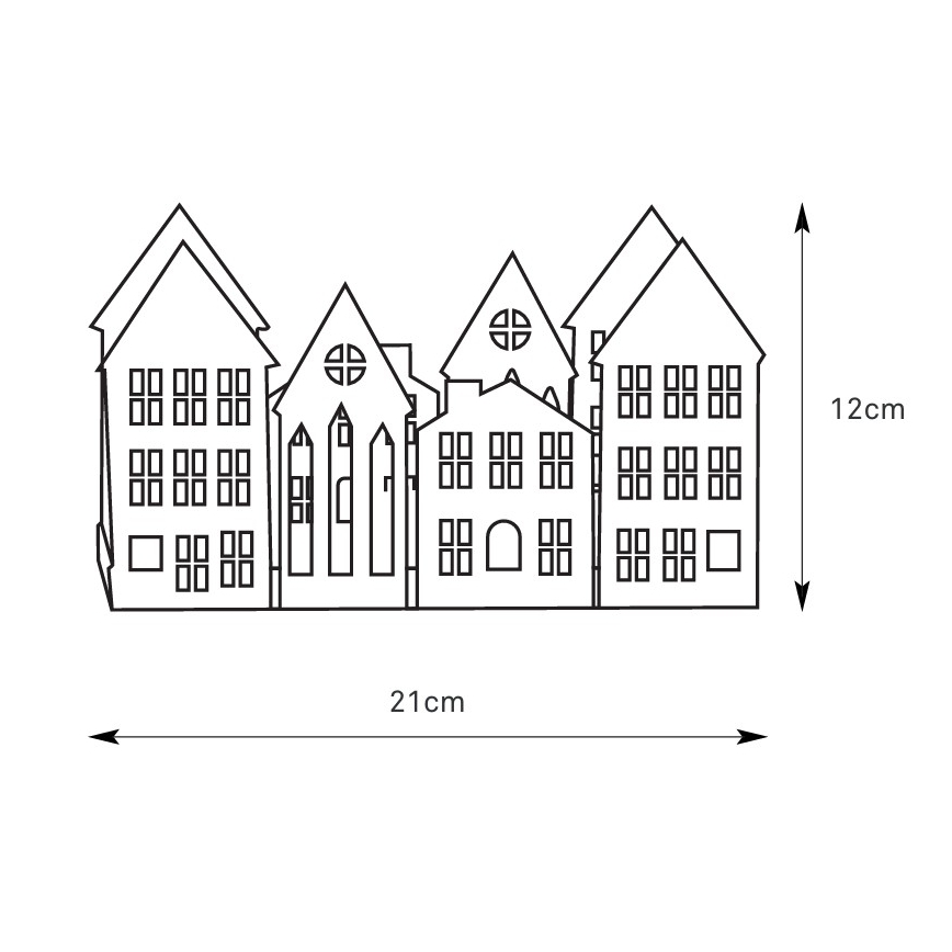 Markslöjd 706365 - LED Kerstkandelaar YORK 3xLED/0,1W/1xCR2032 grijs