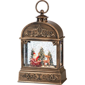 Markslöjd 706408 - LED Kerstdecoratie JINGLE LED/0,5W/3xAA brons/patina