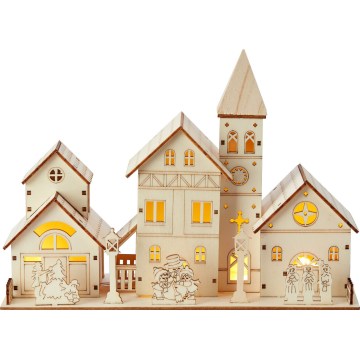Markslöjd 706447 - LED Kerstdecoratie VILLAGE LED/0,24W/2xAA multiplex