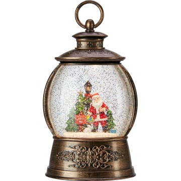 Markslöjd 706451 - LED kerstdecoratie RUDOLPH LED/0,5W/3xAA bronskleurige lantaarn