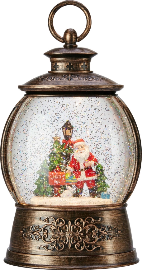 Markslöjd 706451 - LED kerstdecoratie RUDOLPH LED/0,5W/3xAA bronskleurige lantaarn