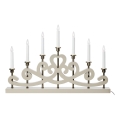 Markslöjd 706452 - Kerstkandelaar NIGHTFALL 7xE10/3W/230V beige/messing
