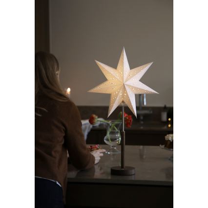 Markslöjd 706493 - LED Oplaadbare kerstdecoratie NOELLA LED/0,5W/3,7V 2000 mAh bruin/wit