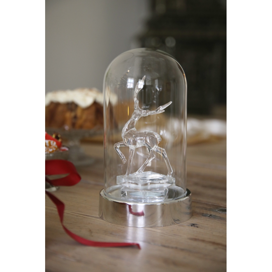 Markslöjd 706528 - LED kerstdecoratie ISLA LED/0,06W/3xAA glanzend chroom/rendier