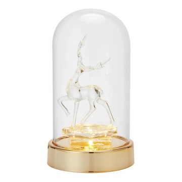 Markslöjd 706529 - LED Kerstdecoratie ISLA LED/0,06W/3xAA messing/rendier