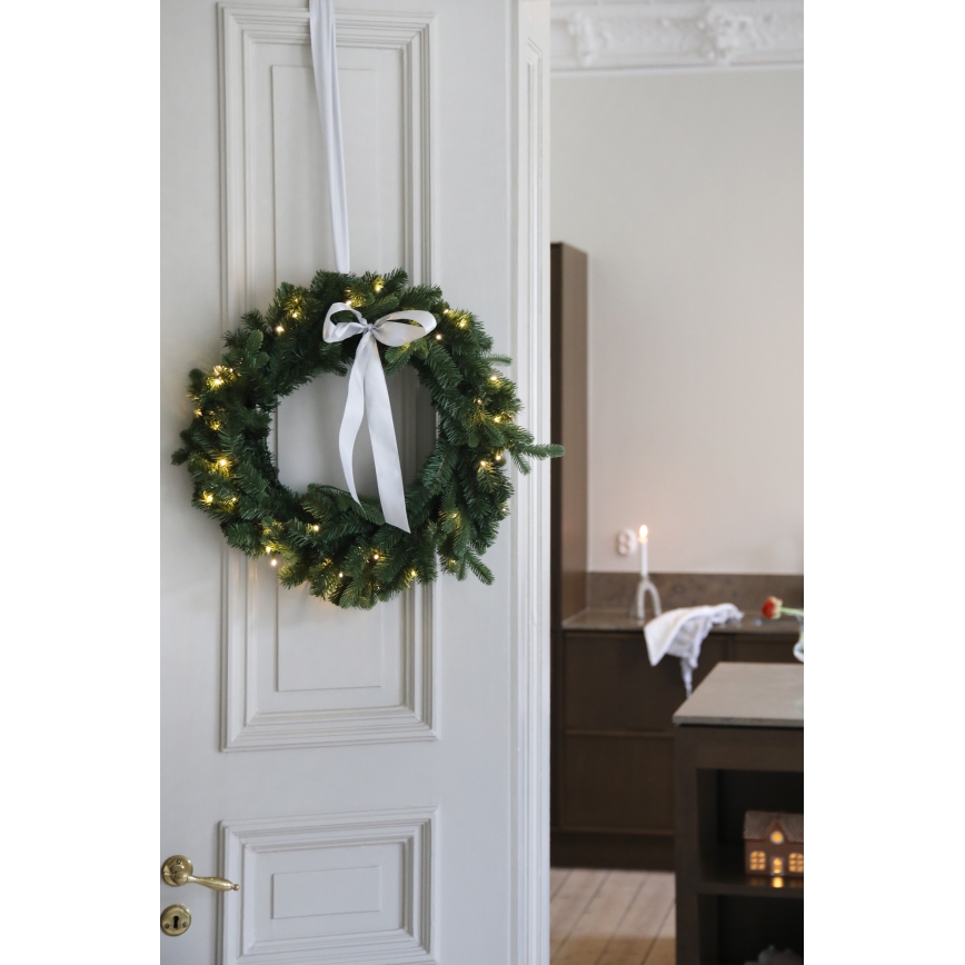 Markslöjd 706541 - LED Buiten kerstkrans VINTRA LED/3W/3xAA Ø 60 cm IP44 warm wit
